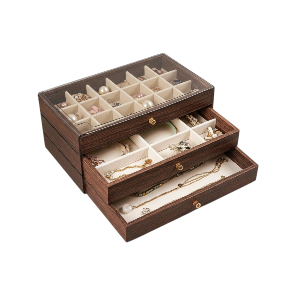 Boîte à bijoux en bois - L'Écrin Signature
