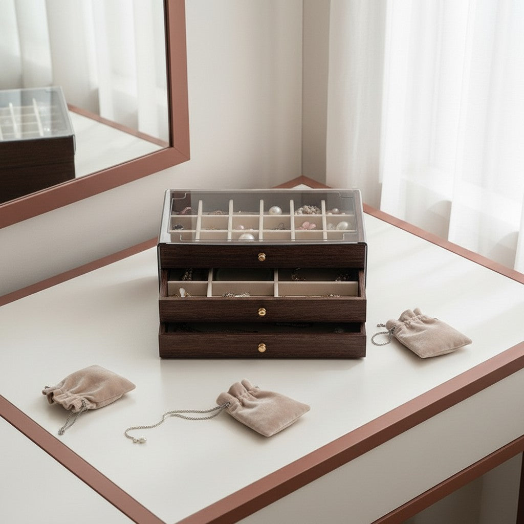 Boîte à bijoux en bois - L'Écrin Signature
