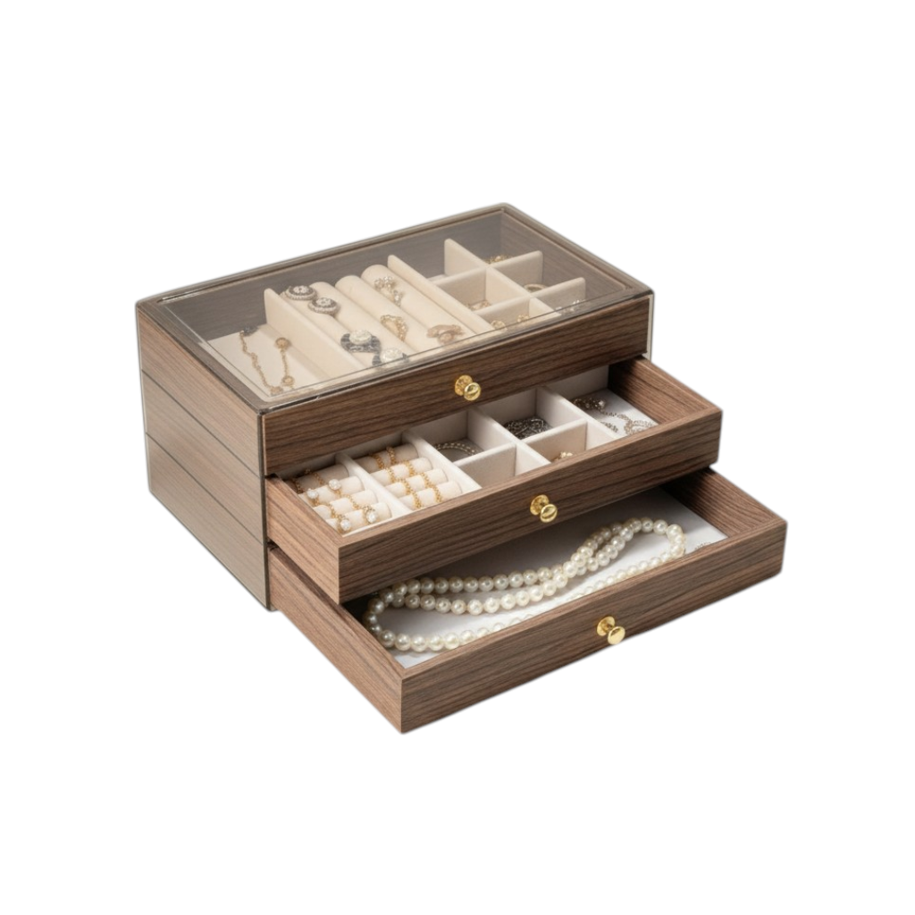 Boîte à bijoux en bois - L'Écrin Signature