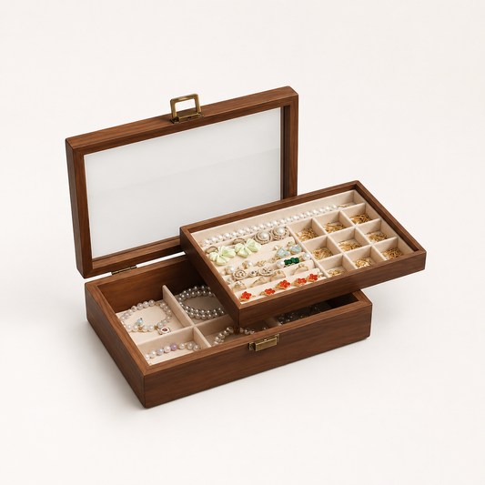 Boîte à bijoux en bois - L’Écrin Aurélia
