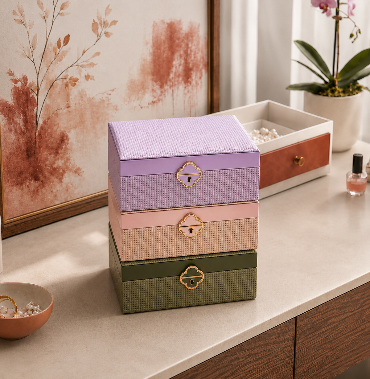 Boîte à bijoux pour femme - L’Écrin Léonie