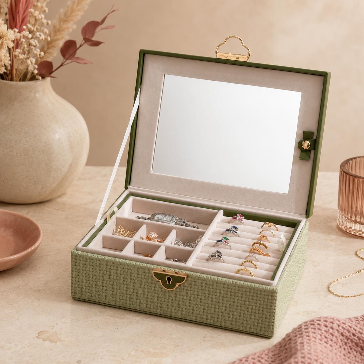 Boîte à bijoux pour femme - L’Écrin Léonie