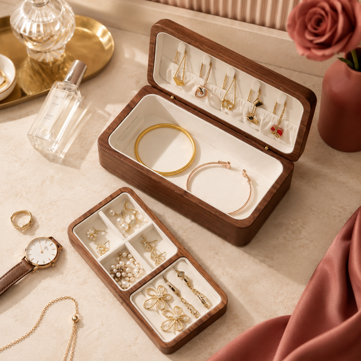 Boîte à bijoux en bois - L’Écrin Alba