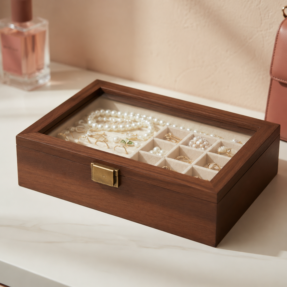 Boîte à bijoux en bois - L’Écrin Aurélia