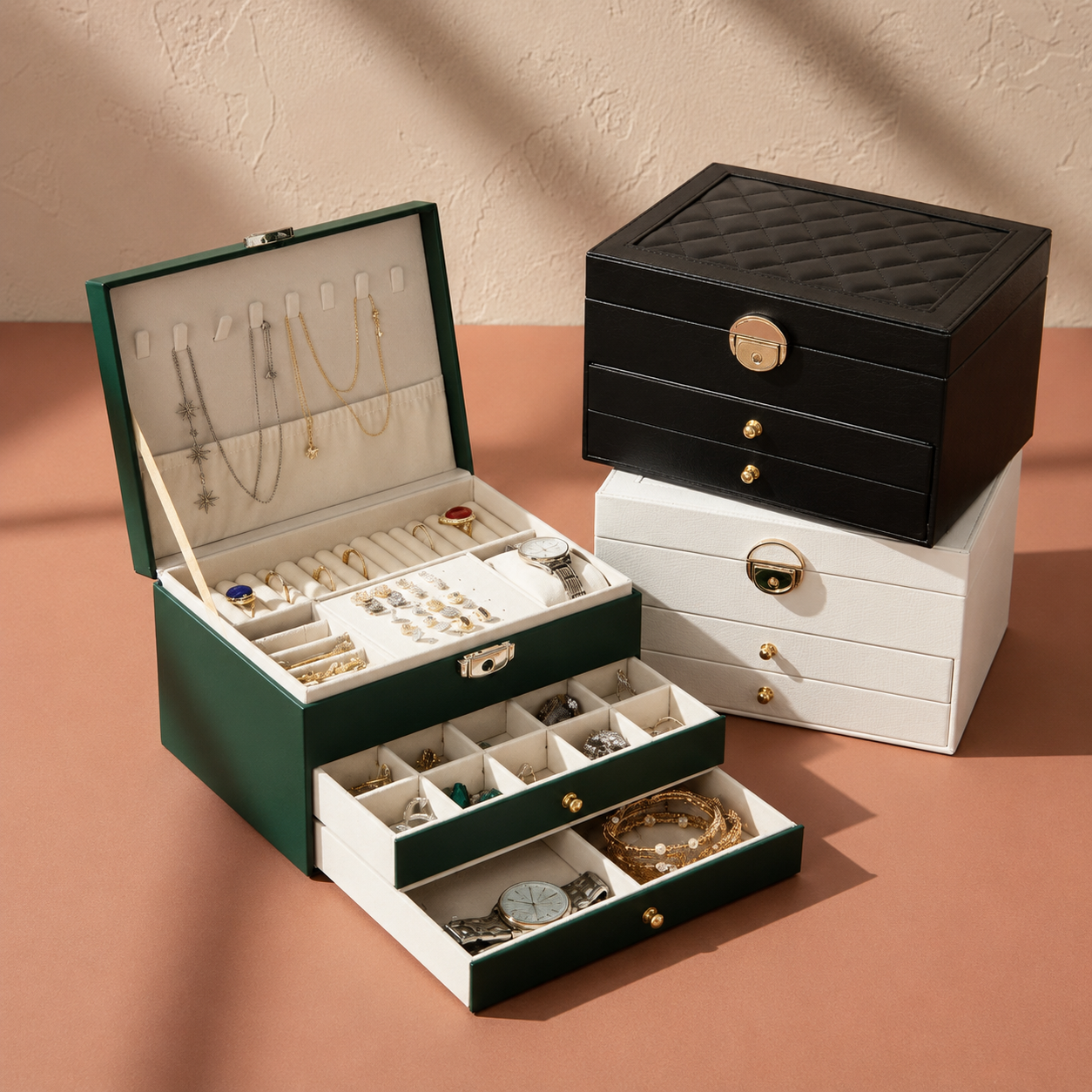 Boîte à bijoux pour femme - L’Écrin Camélia