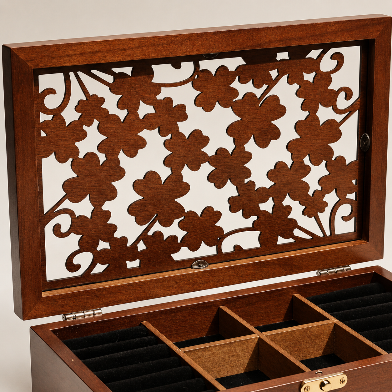 Boîte à bijoux en bois - L’Écrin Sakura