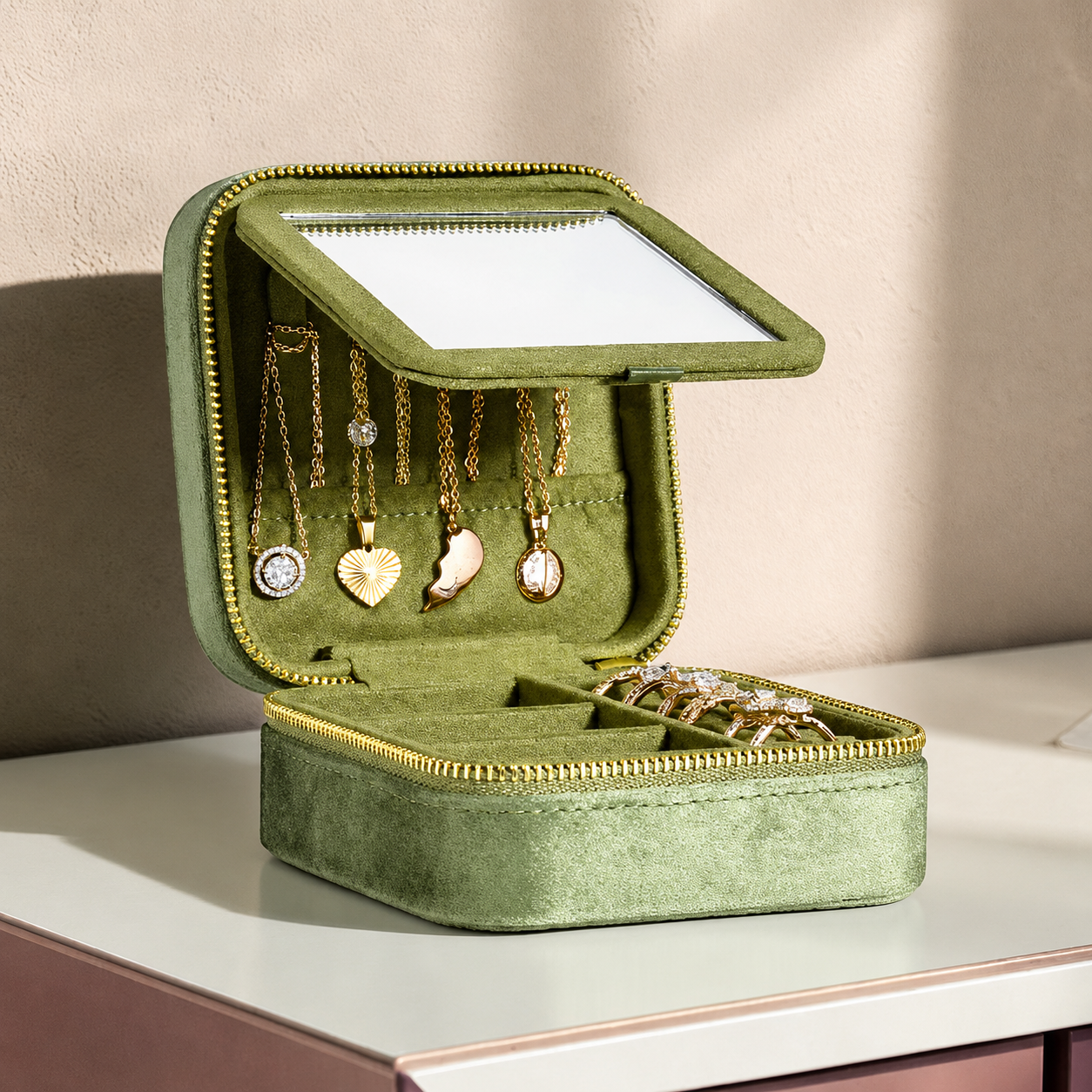 Boîte à bijoux de voyage - L’Écrin Capsule