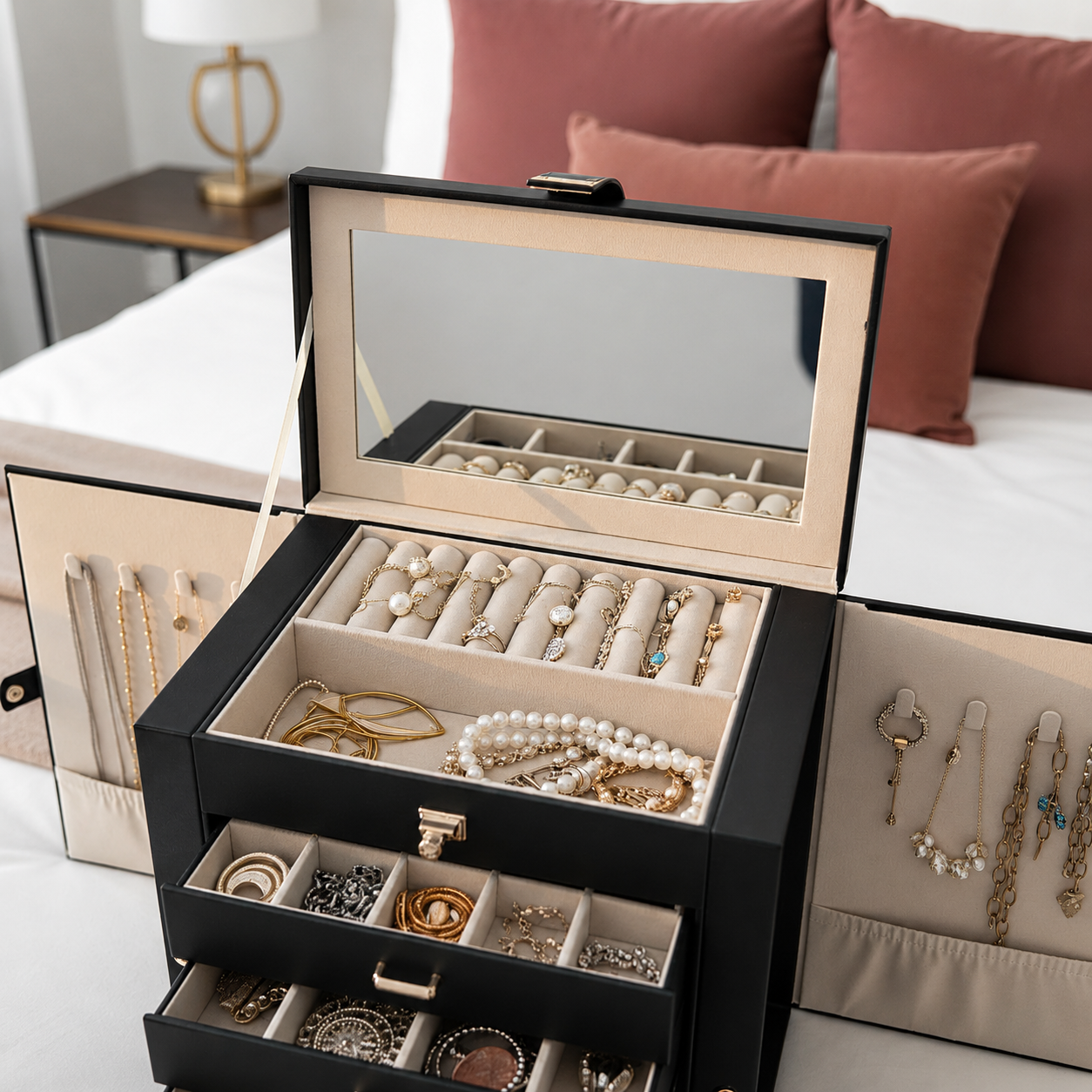 Boîte à bijoux pour femme - L’Écrin Gabrielle