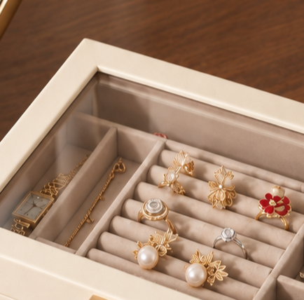 Boîte à bijoux pour femme - L’Écrin Opaline