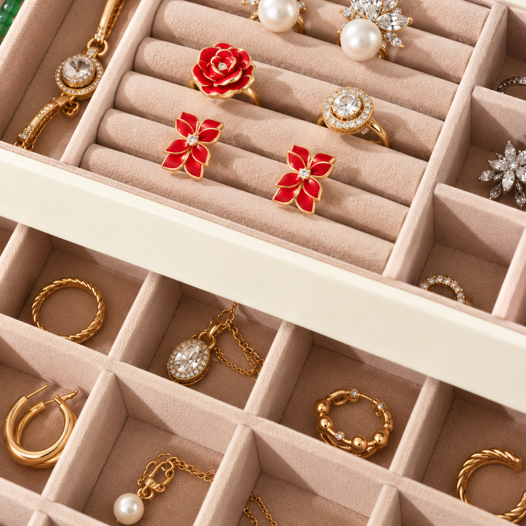 Boîte à bijoux pour femme - L’Écrin Opaline