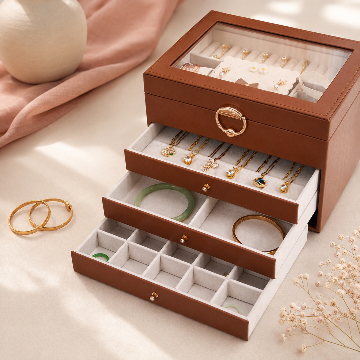 Boîte à bijoux pour femme - L’Écrin Lucienne