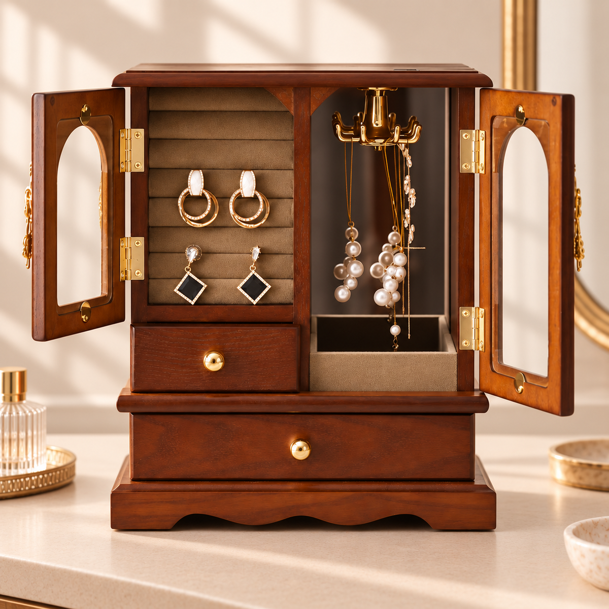 Boîte à bijoux en bois - L’Écrin Rosalie