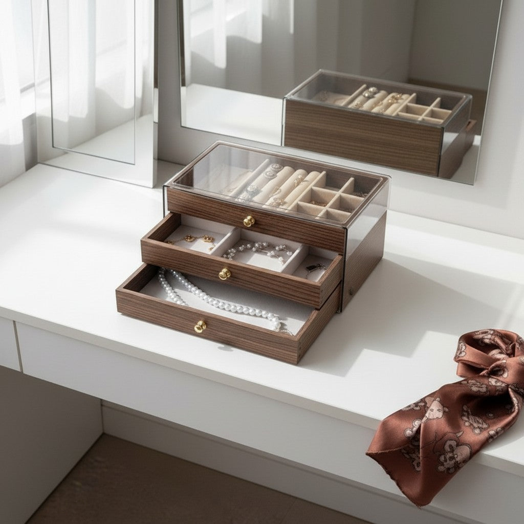 Boîte à bijoux en bois - L'Écrin Signature
