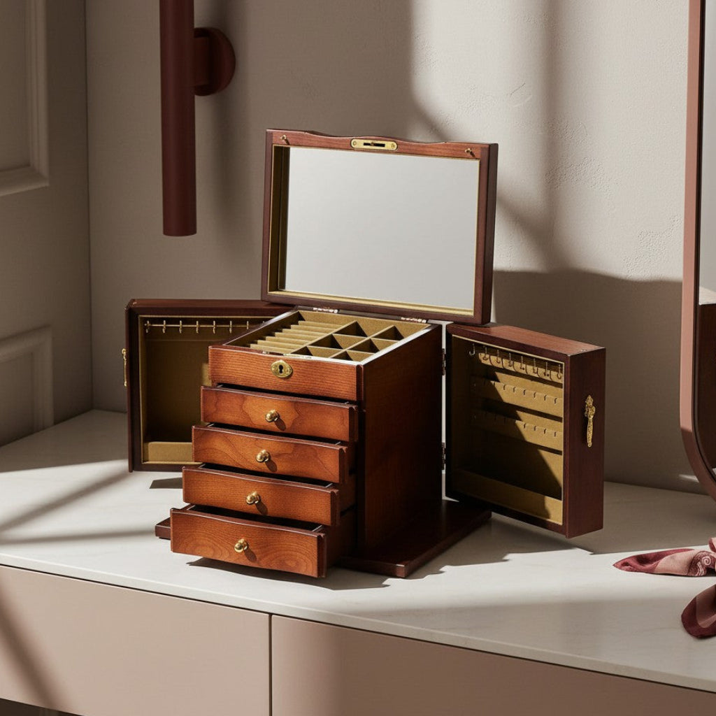 Boîte à bijoux en bois - L’Écrin Victoria