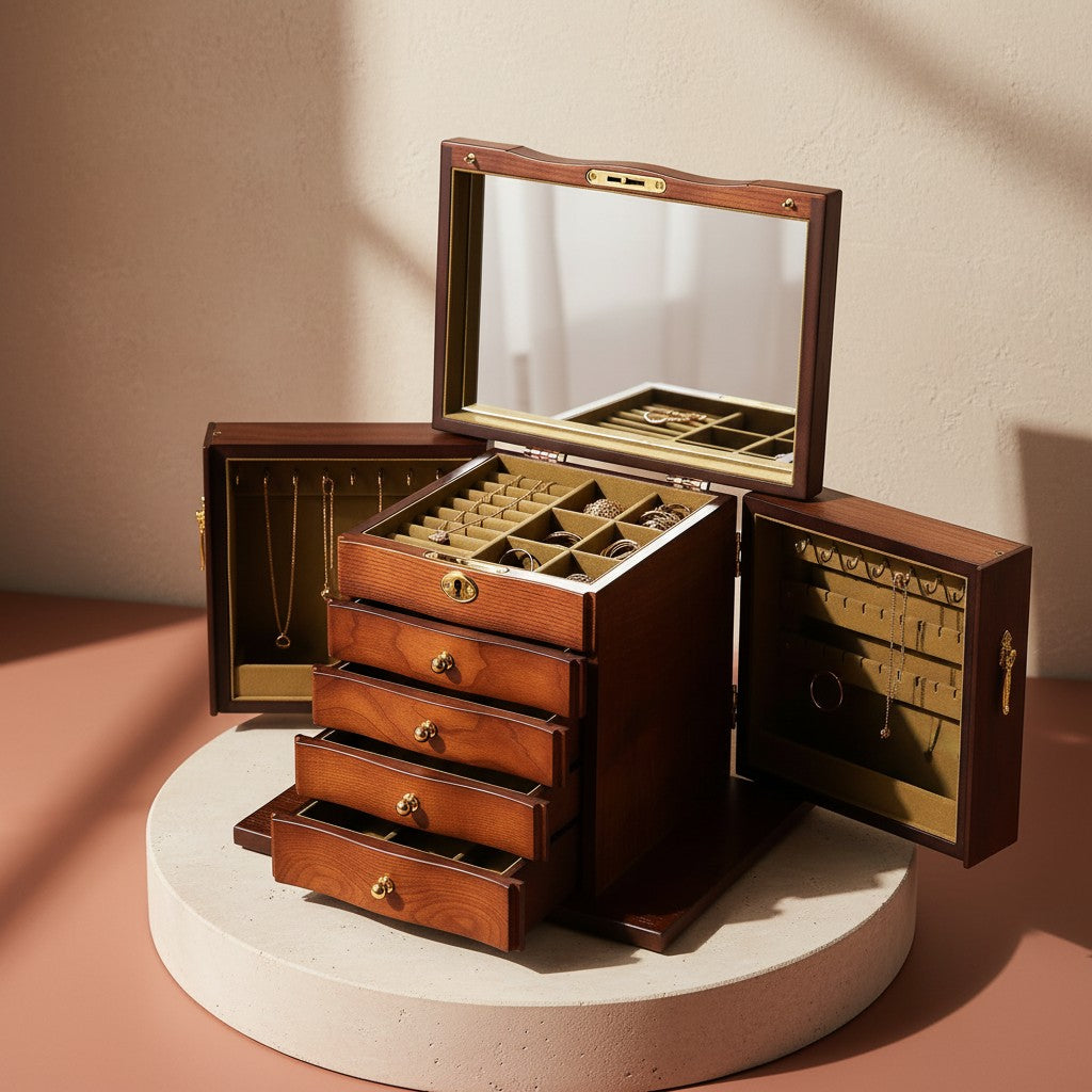 Boîte à bijoux en bois - L’Écrin Victoria