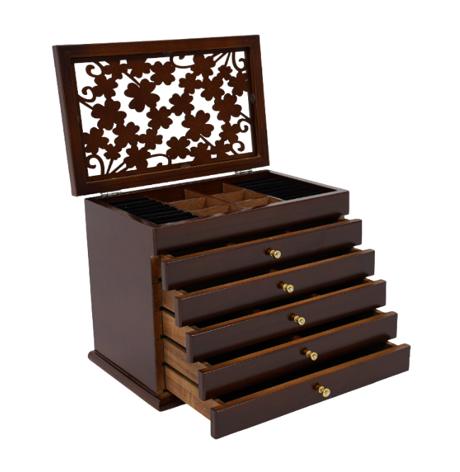 Boîte à bijoux en bois - L’Écrin Sakura