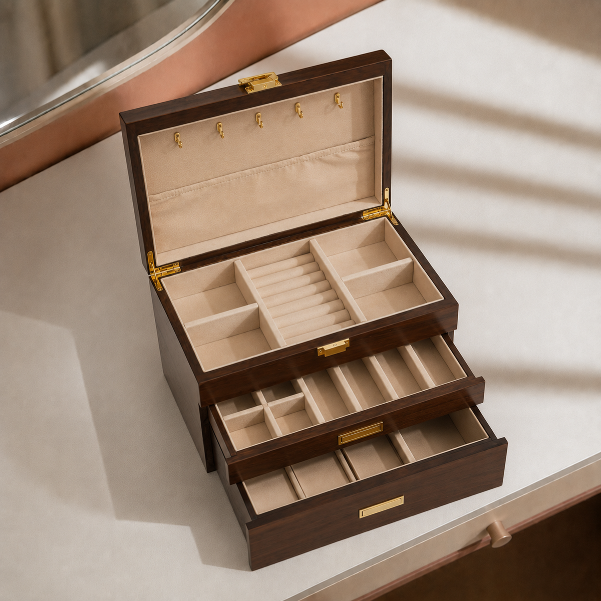 Boîte à bijoux en bois - L’Écrin Heritage