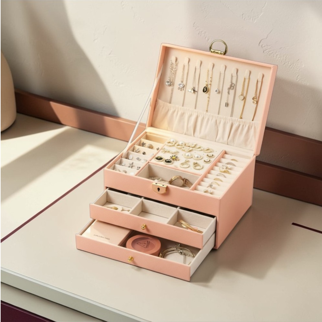 Boîte à bijoux pour femme - L’Écrin Camélia