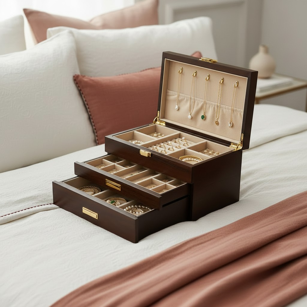 Boîte à bijoux en bois - L’Écrin Heritage