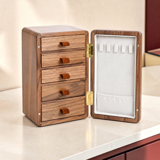Boîte à bijoux en bois - L’Écrin Vertical Élancé